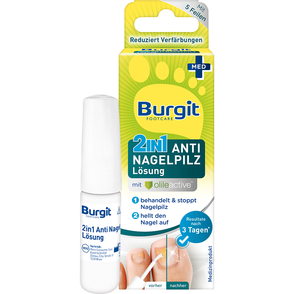 Bild: Burgit Footcare 2in1 Anti Nagelpilz Lösung 