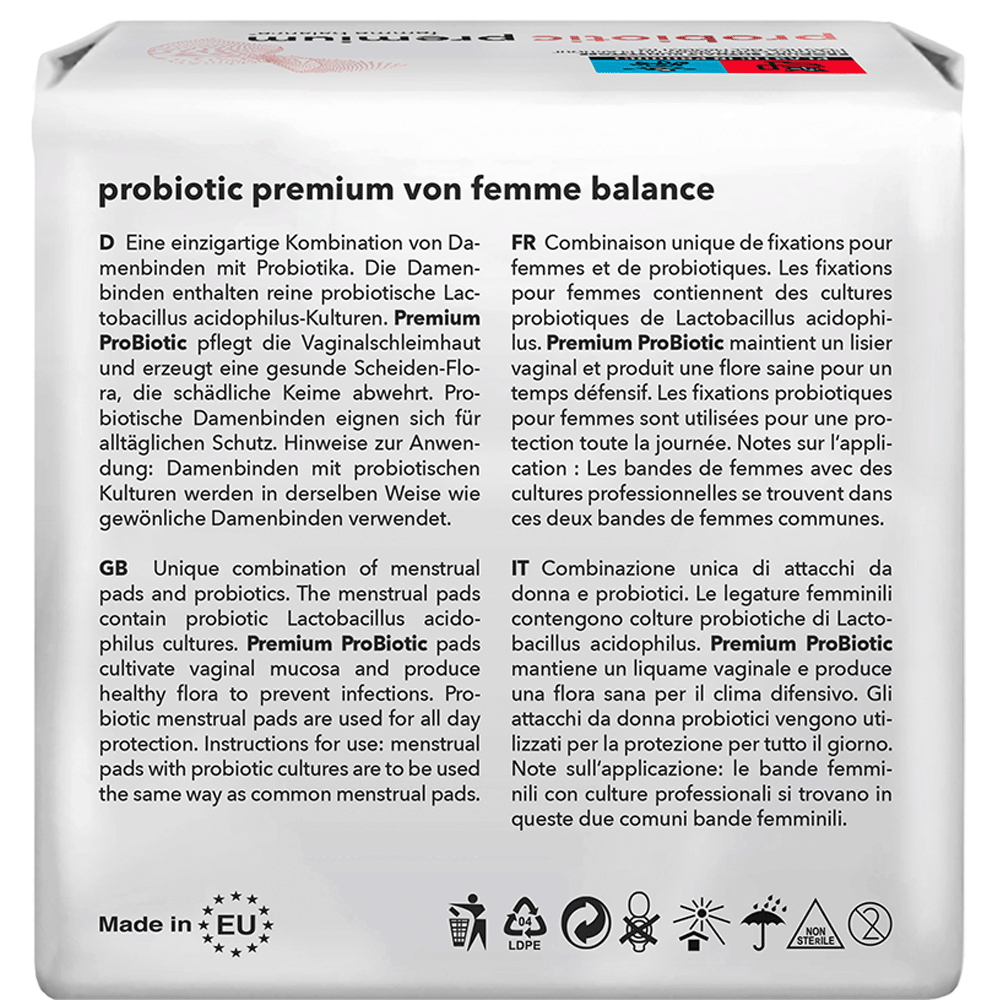 Bild: femme balance Probiotic Premium Binden 