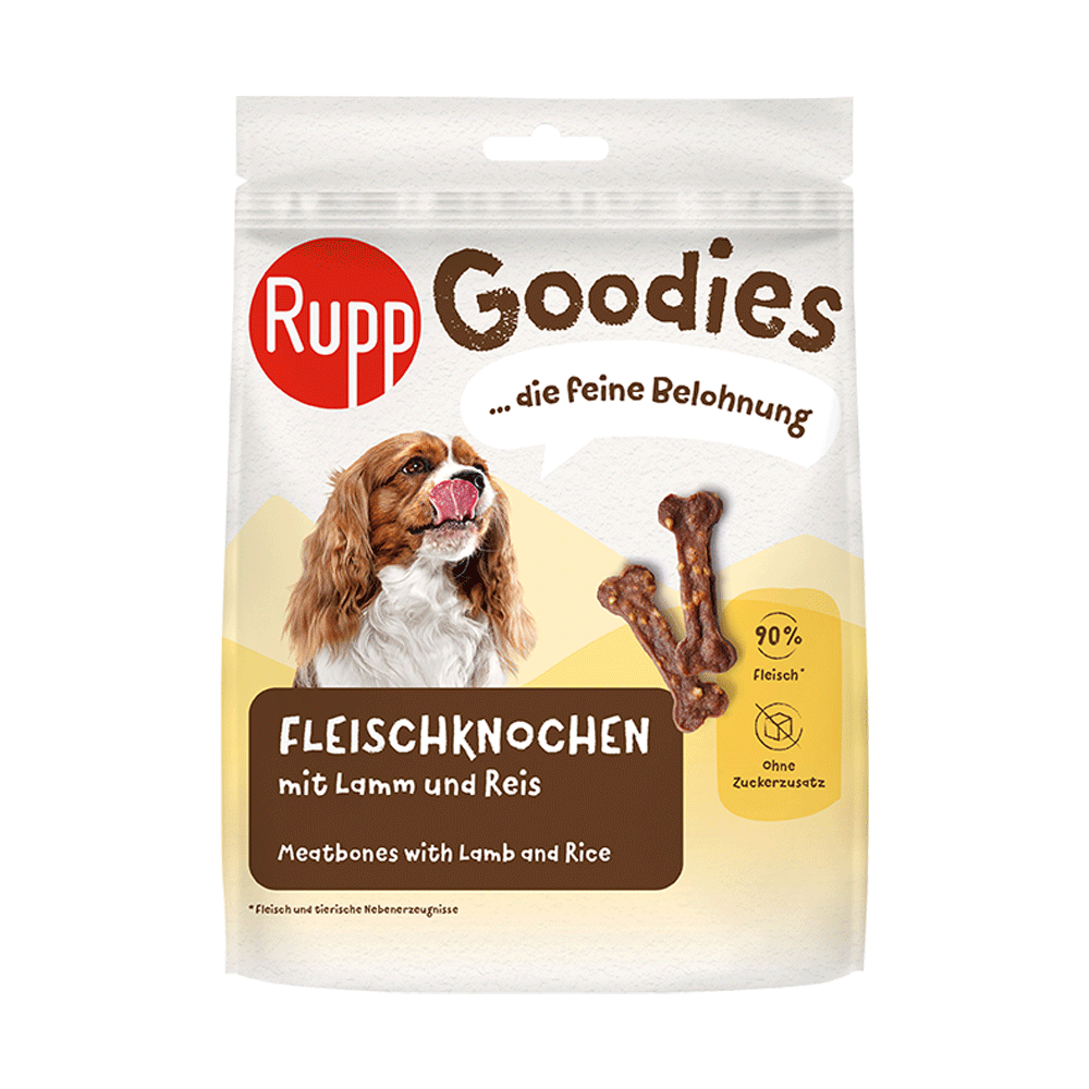 Bild: Rupp Goodies Fleischknochen mit Lamm und Reis 