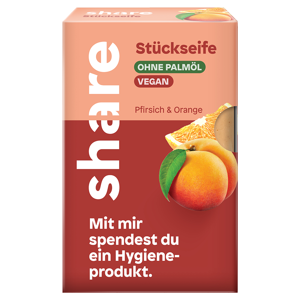 Bild: share Feste Seife Pfirsich & Orange 