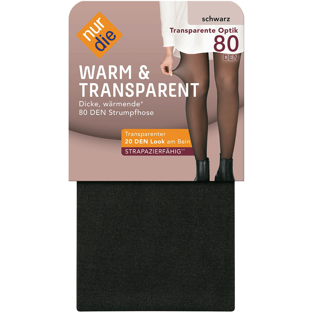 Bild: nur die Strumpfhose Warm und Transparent 80 DEN 