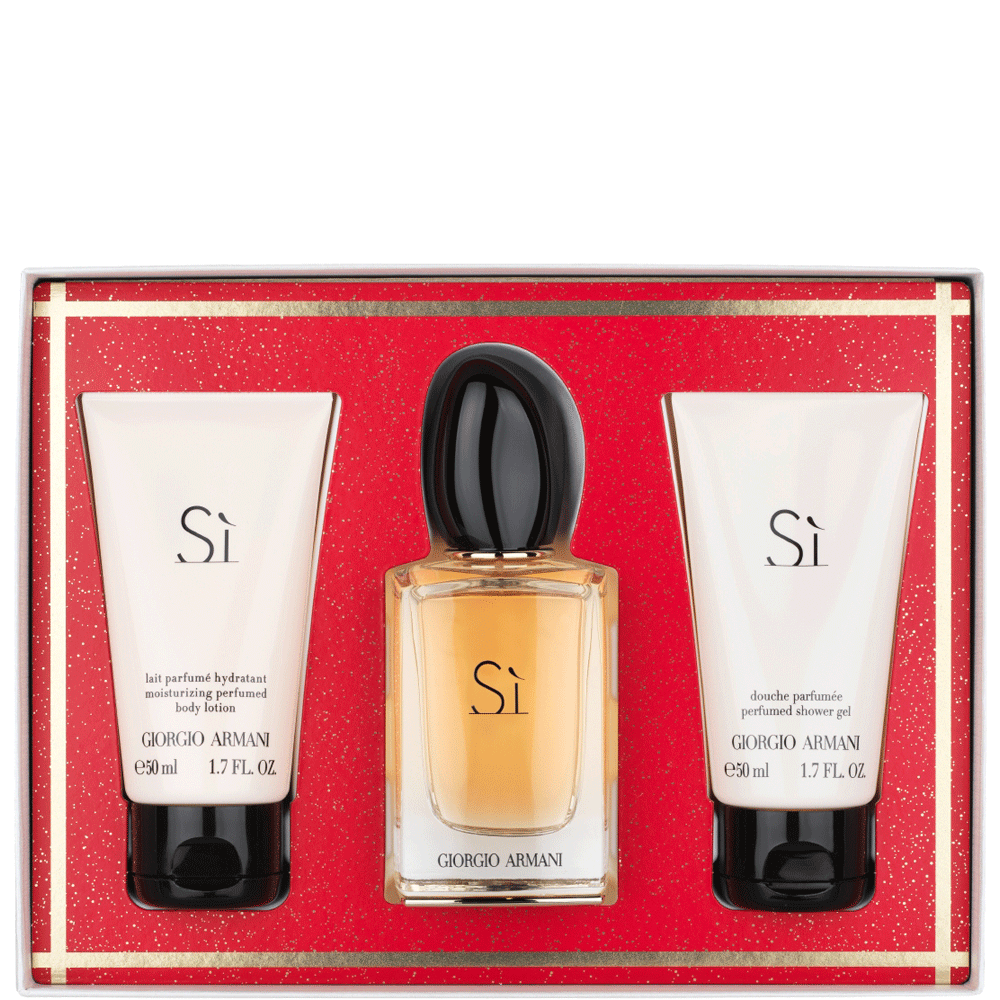 Bild: Giorgio Armani Sì Geschenkset Eau de Parfum 50 ml + Duschgel 50 ml + Bodylotion 50 ml 