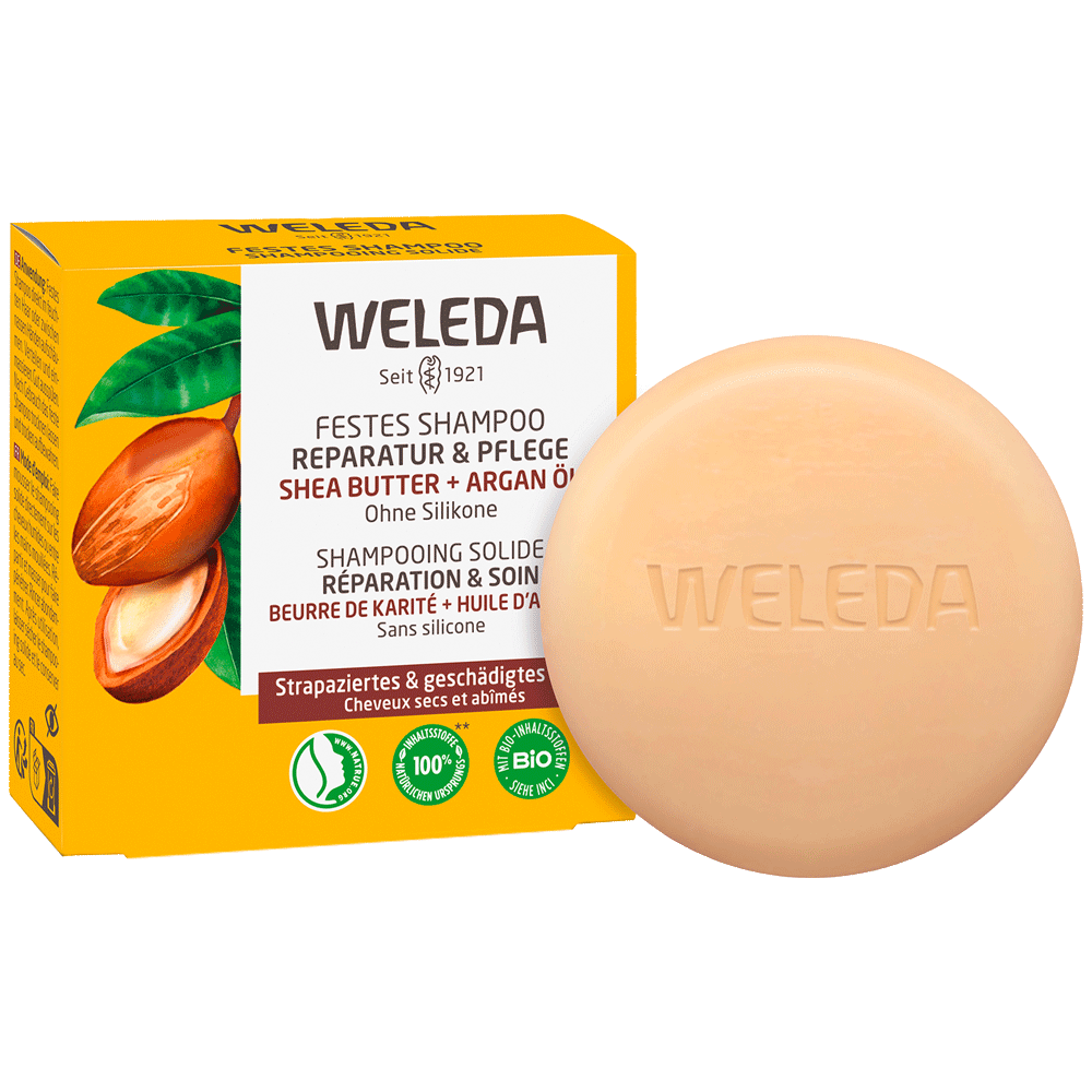 Bild: WELEDA Festes Shampoo Reparatur & Pflege 