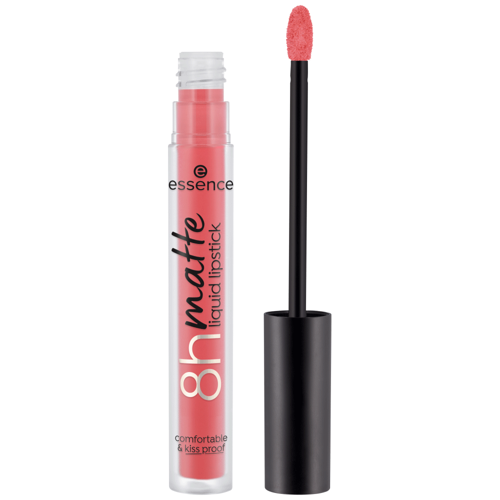 Bild: essence 8h Matte Liquid Lippenstift Fiery Red