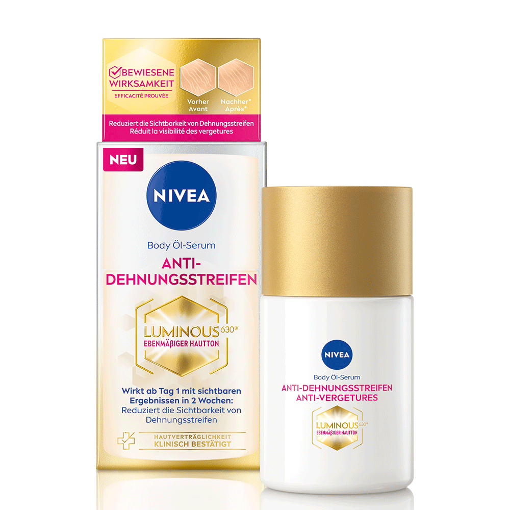 Bild: NIVEA Luminous 630° Body Öl Serum Anti Dehnungsstreifen 