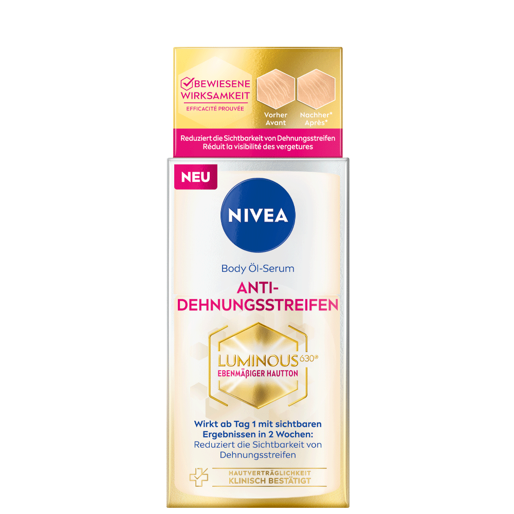 Bild: NIVEA Luminous 630° Body Öl Serum Anti Dehnungsstreifen 