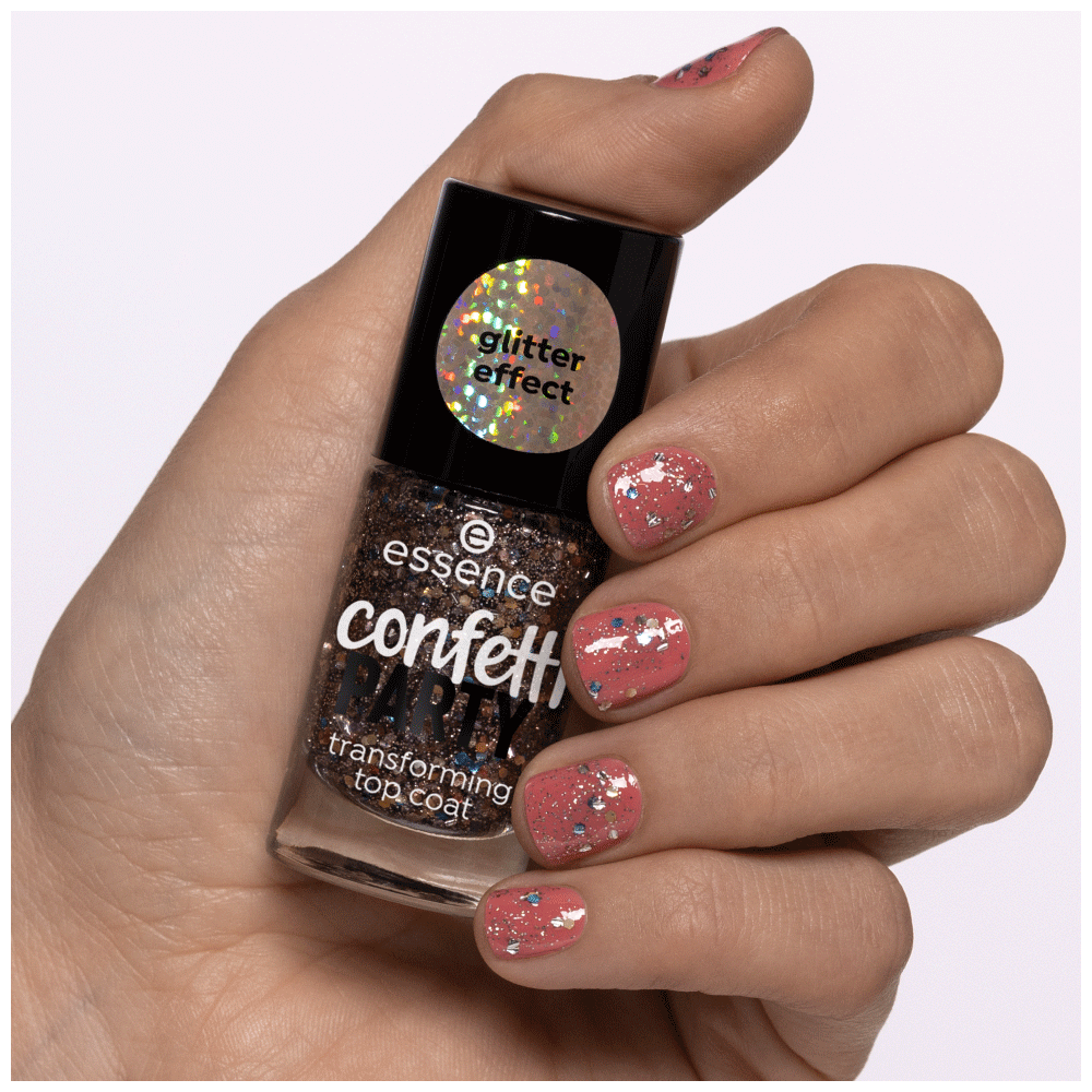 Bild: essence Confetti Party Transforming Top Coat 