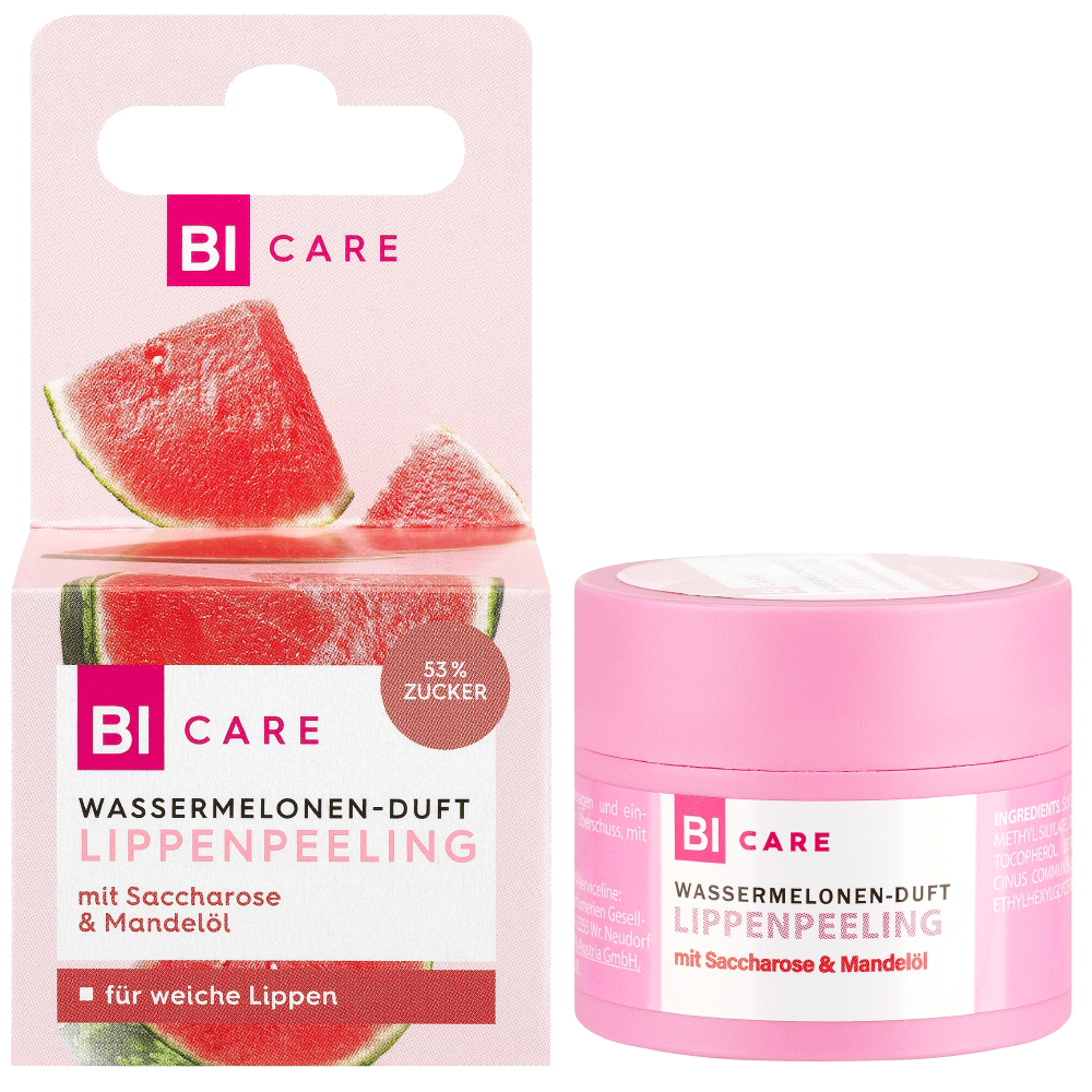 Bild: BI CARE Lippenpeeling Wassermelone 