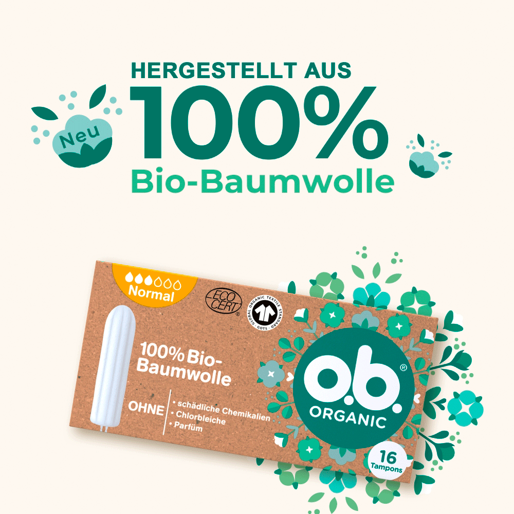 Bild: o.b. Organic Tampons Normal 