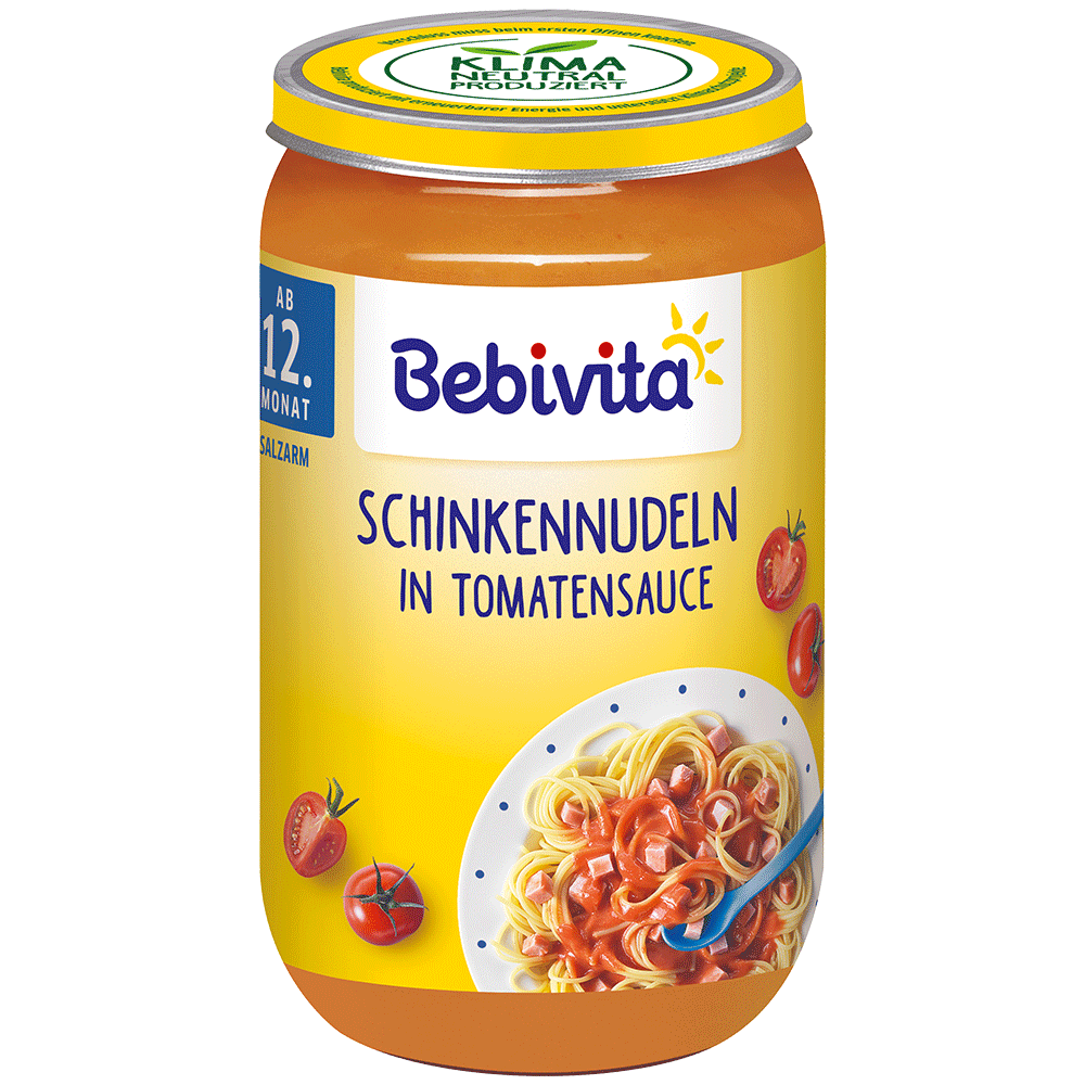 Bild: Bebivita Schinkennudeln in Tomatensauce 