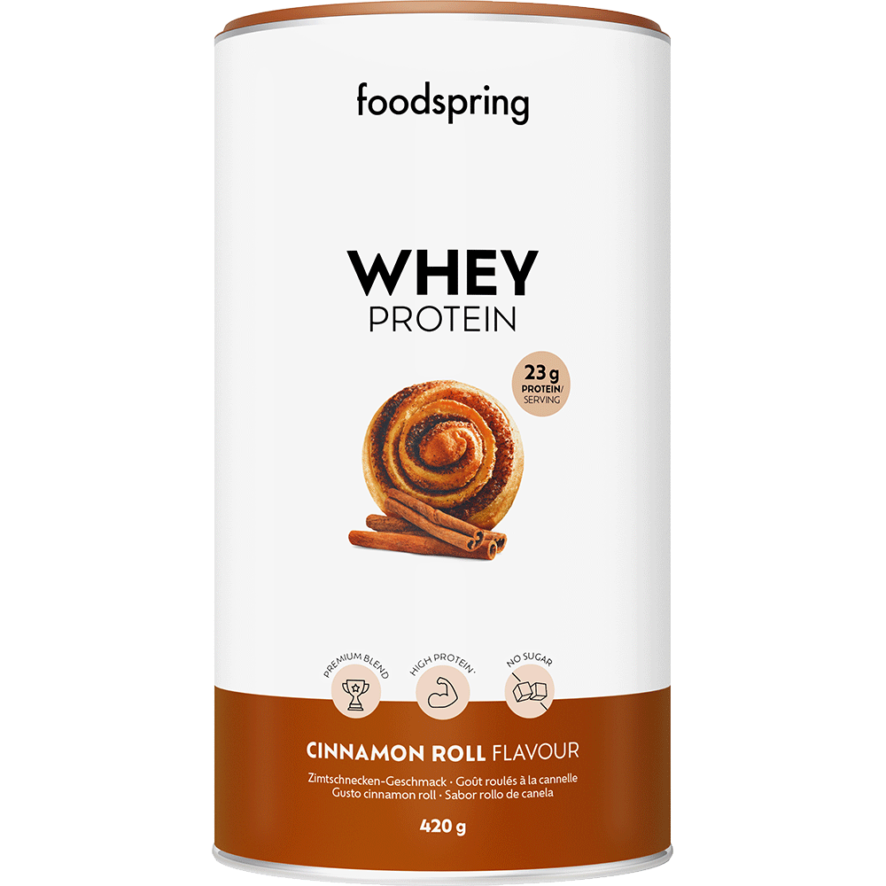 Bild: foodspring Whey Protein Cinnamon Roll 