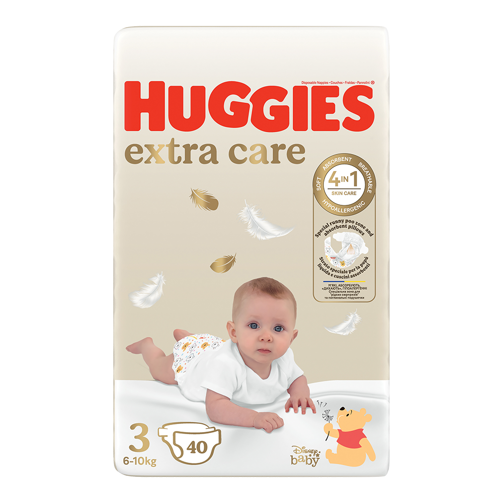 Bild: Huggies Extra Care Windel Größe 3, 6kg - 10kg 