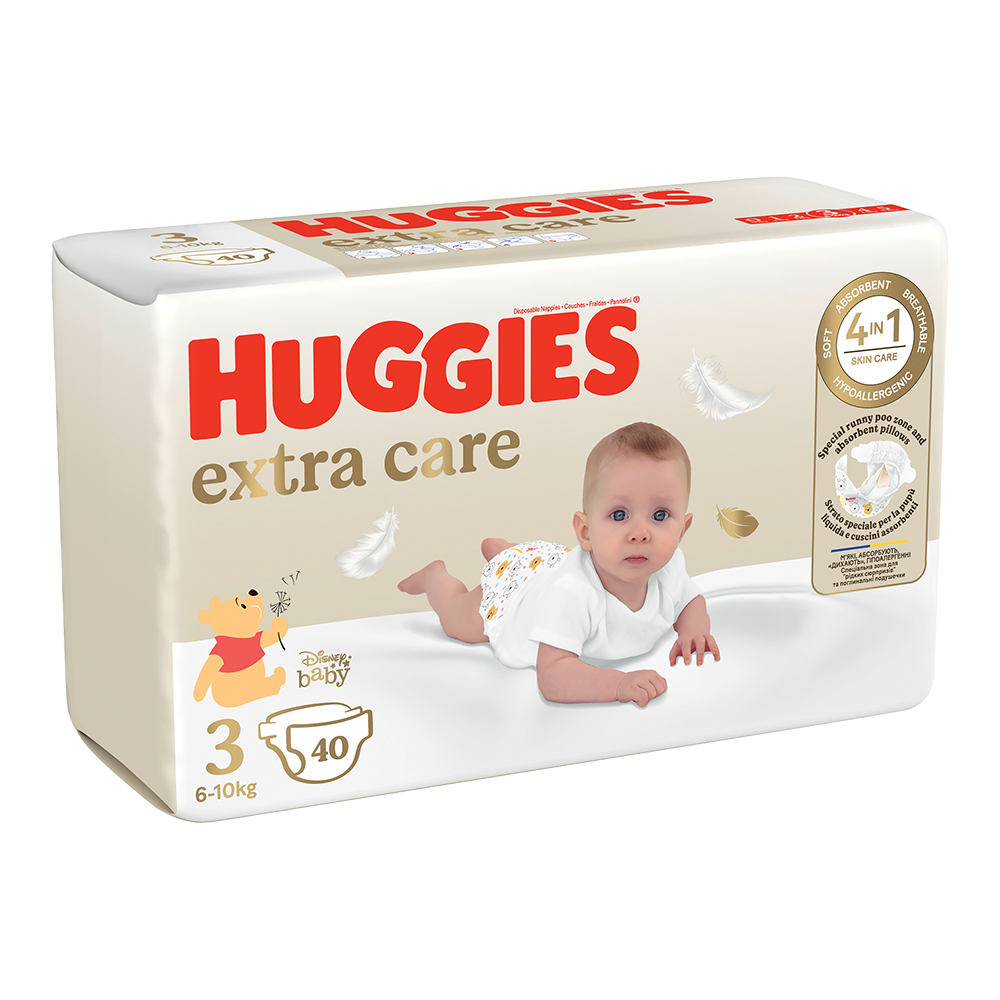 Bild: Huggies Extra Care Windel Größe 3, 6kg - 10kg 