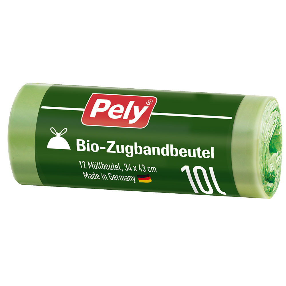 Bild: Pely Bio Müllbeutel mit Zugband 10L 