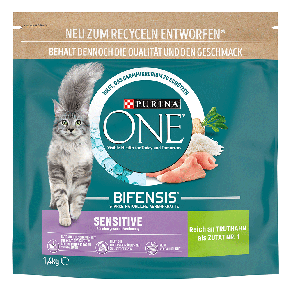 Bild: Purina ONE Sensitive mit Truthahn 