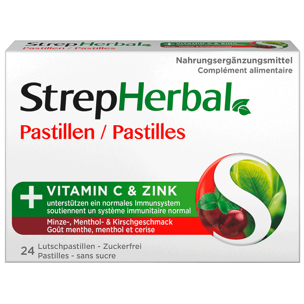 Bild: StrepHerbal Pastillen Minze 