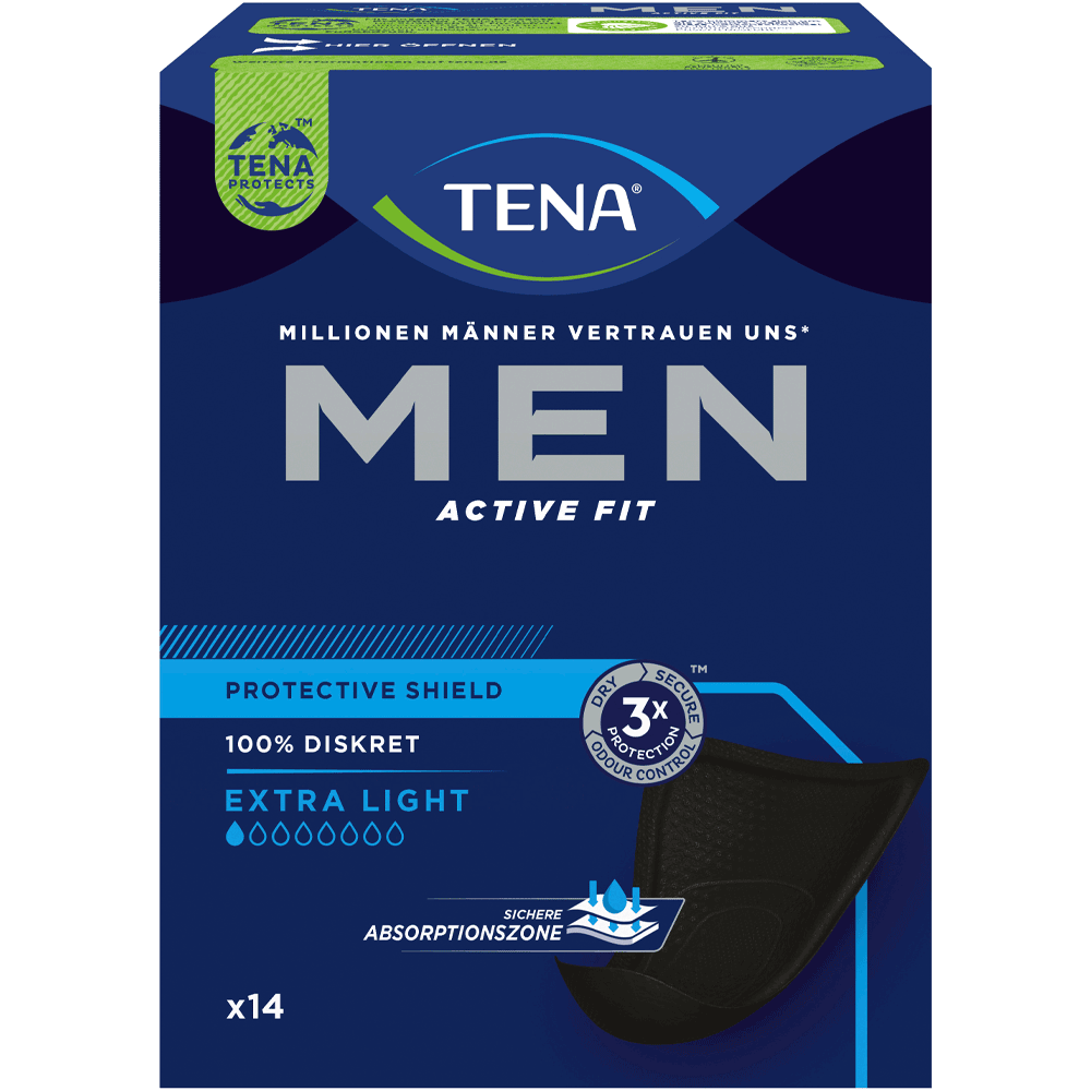 Bild: TENA Men Protective Shield Extra light 