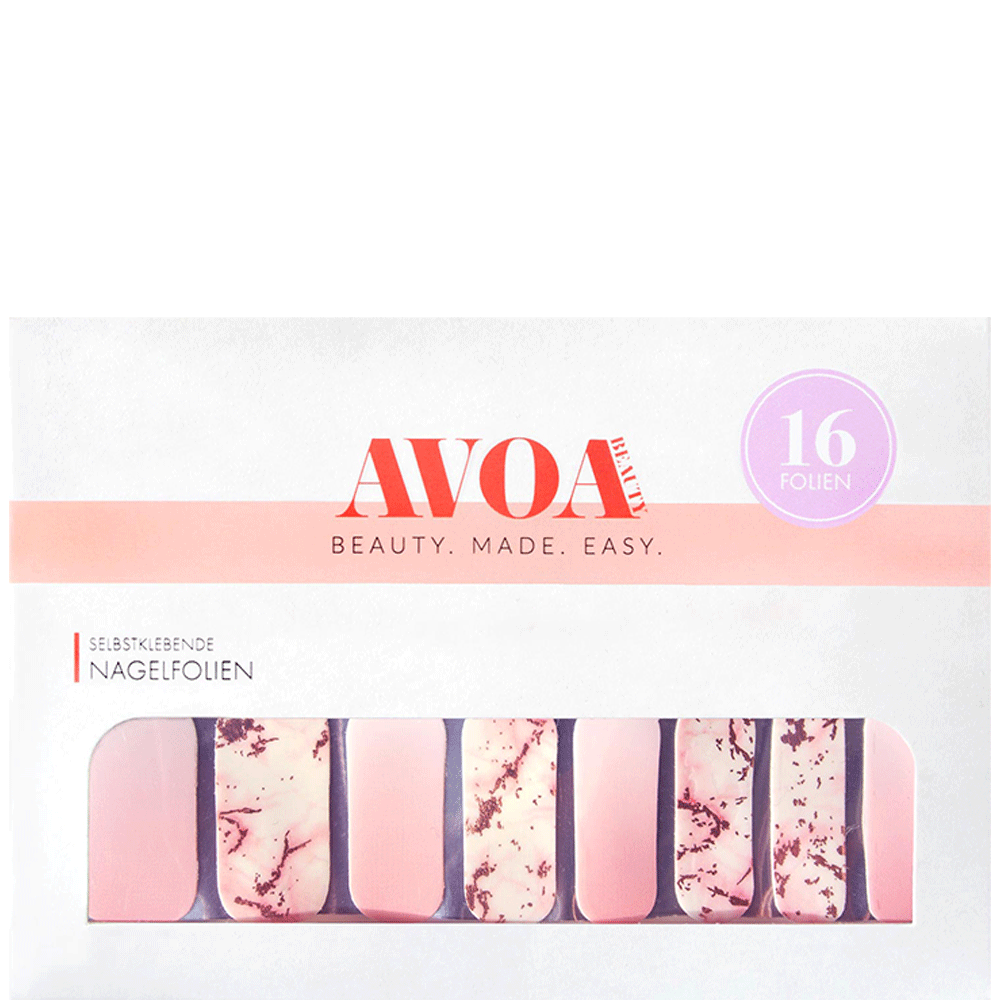 Bild: Avoa Nagelfolien Rose Quartz rose quartz