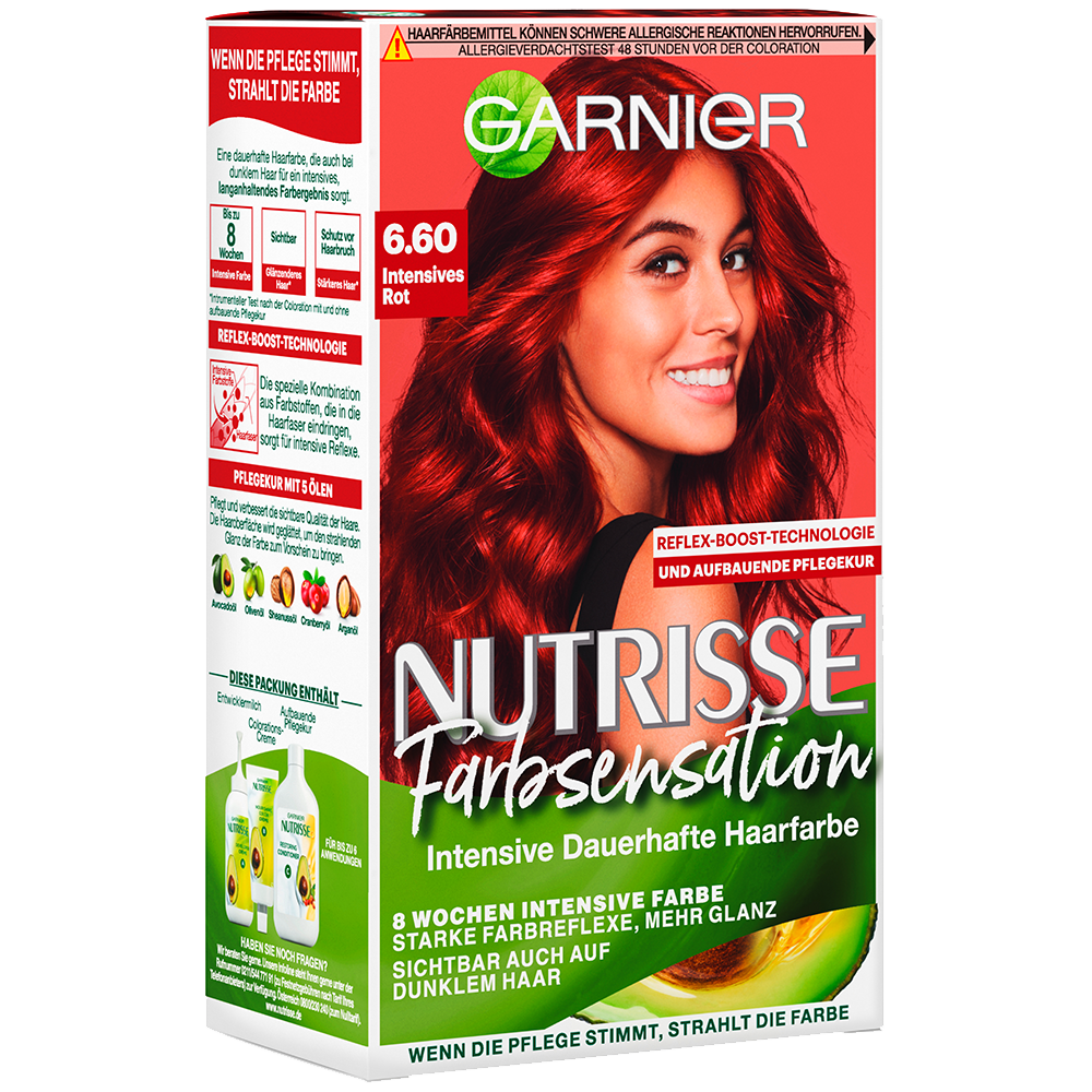 Bild: GARNIER Creme Coloration Intensives Rot