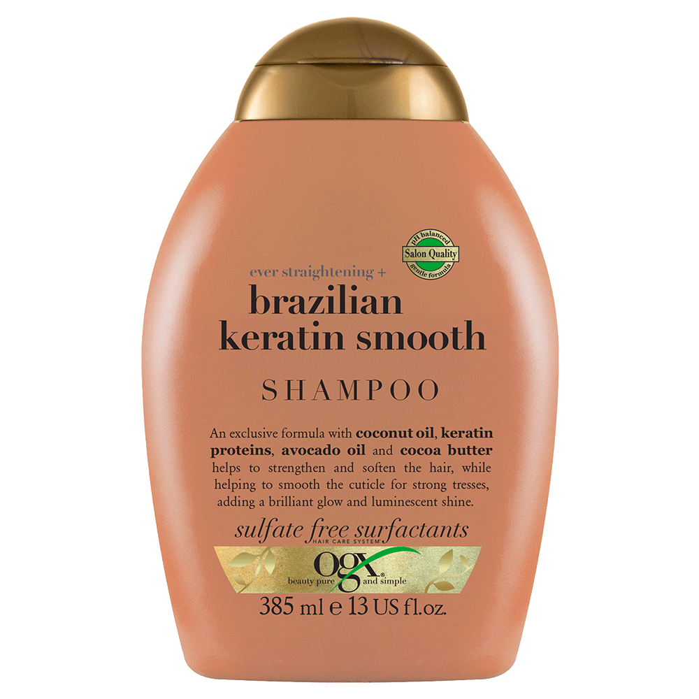 Bild: OGX Shampoo Brazilian Keratin Smooth 