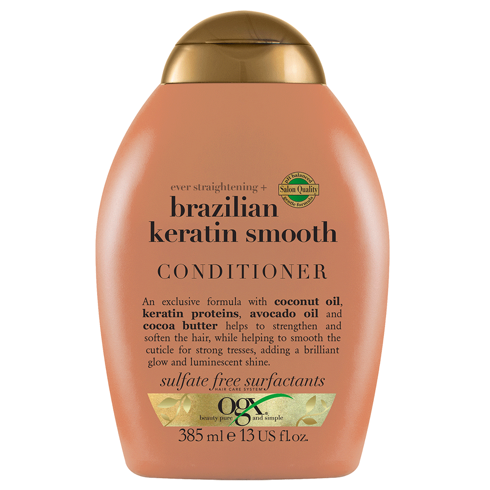 Bild: OGX Conditioner Brazilian Keratin Smooth 