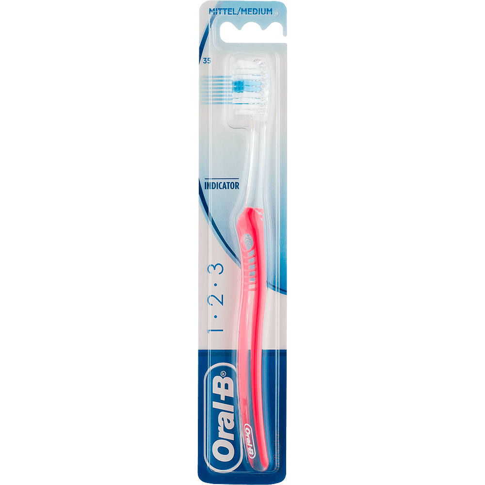 Bild: Oral-B 1-2-3 Indicator Handzahnbürste Mittel 