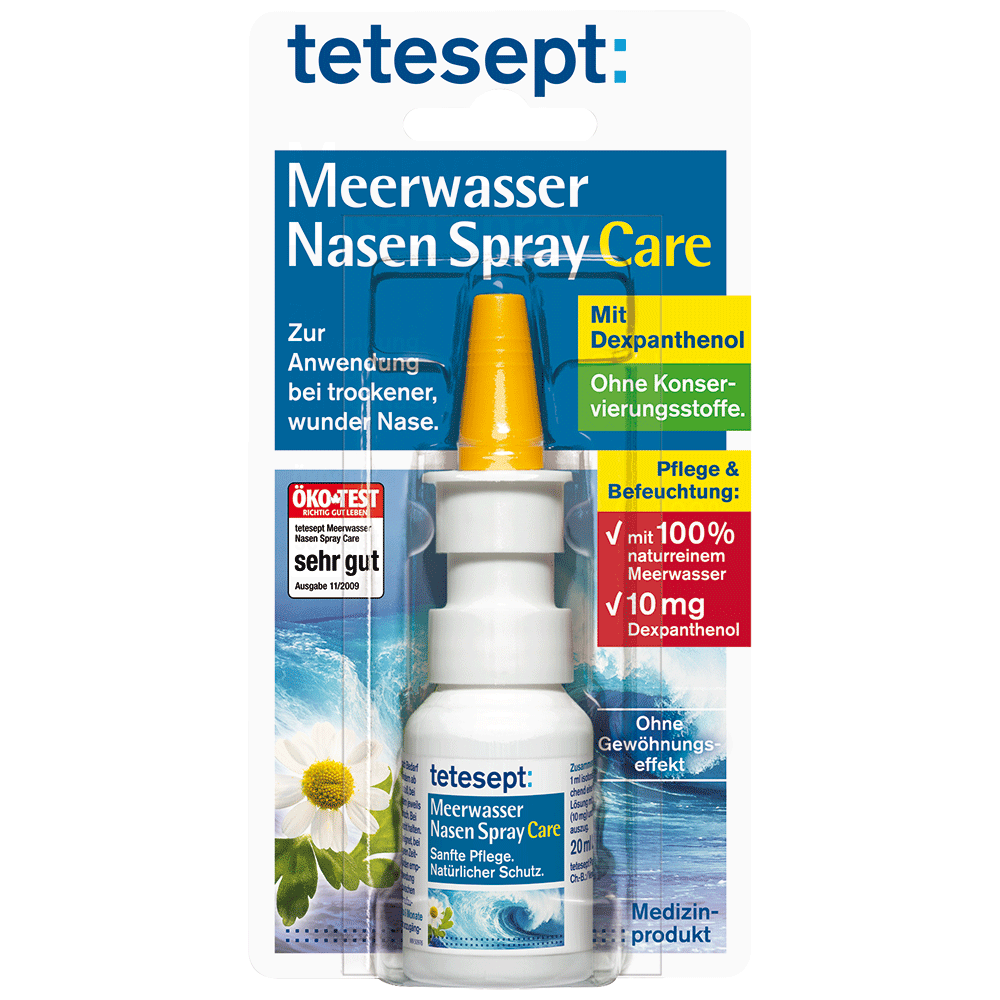 Bild: tetesept: Meerwasser Nasen Spray Care 