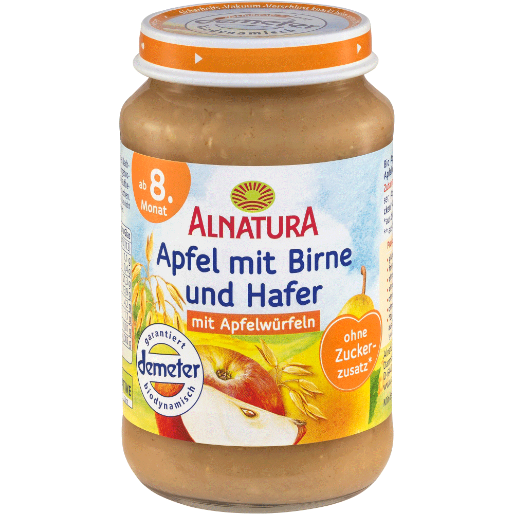 Bild: ALNATURA Apfel, Birne und Haferbrei 