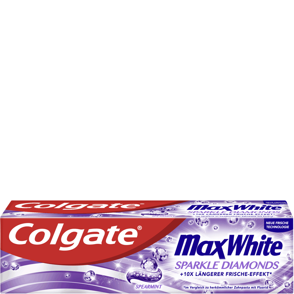 Bild: Colgate Zahnpasta Max White Sparkle Diamonds 