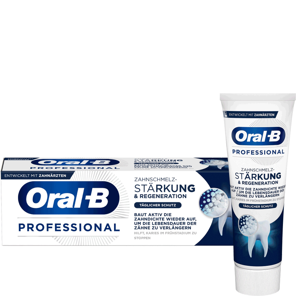 Bild: Oral-B Professional Zahncreme Zahnschmelzstärkung & -regeneration Täglicher Schutz 