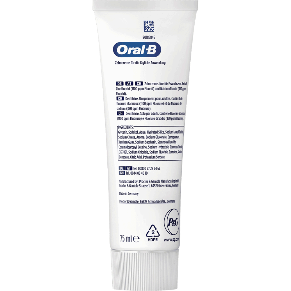 Bild: Oral-B Professional Zahncreme Zahnschmelzstärkung & -regeneration Täglicher Schutz 