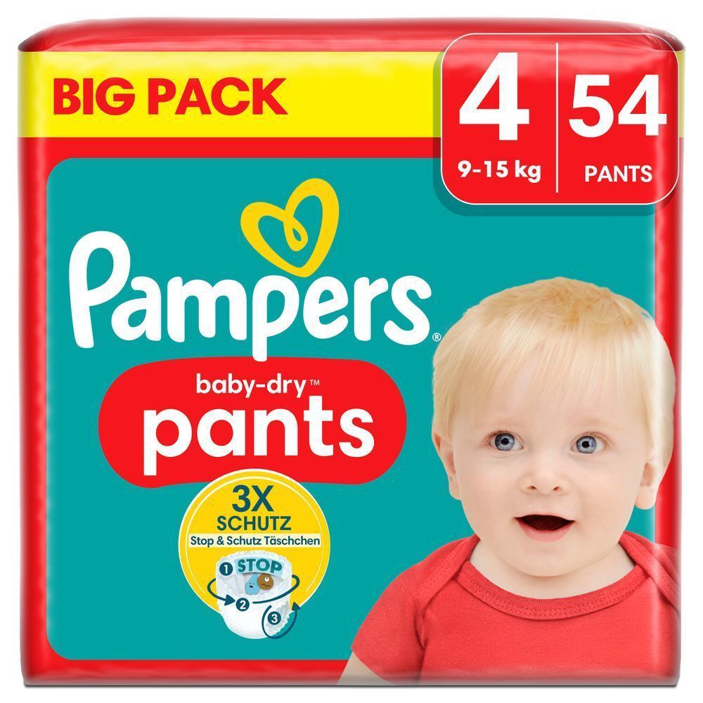 Bild: Pampers Baby-Dry Pants Größe 4, BIG PACK 