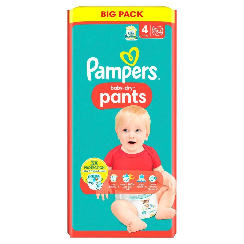 Bild: Pampers Baby-Dry Pants Größe 4, BIG PACK 