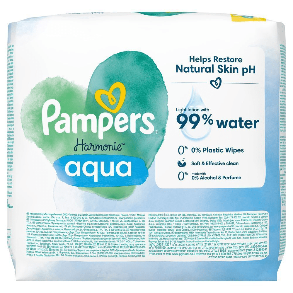 Bild: Pampers Harmonie Aqua Feuchttücher 