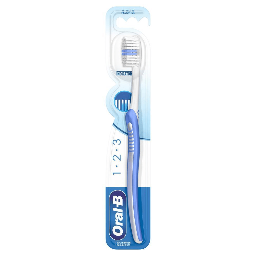 Bild: Oral-B 1-2-3 Indicator Handzahnbürste Mittel 