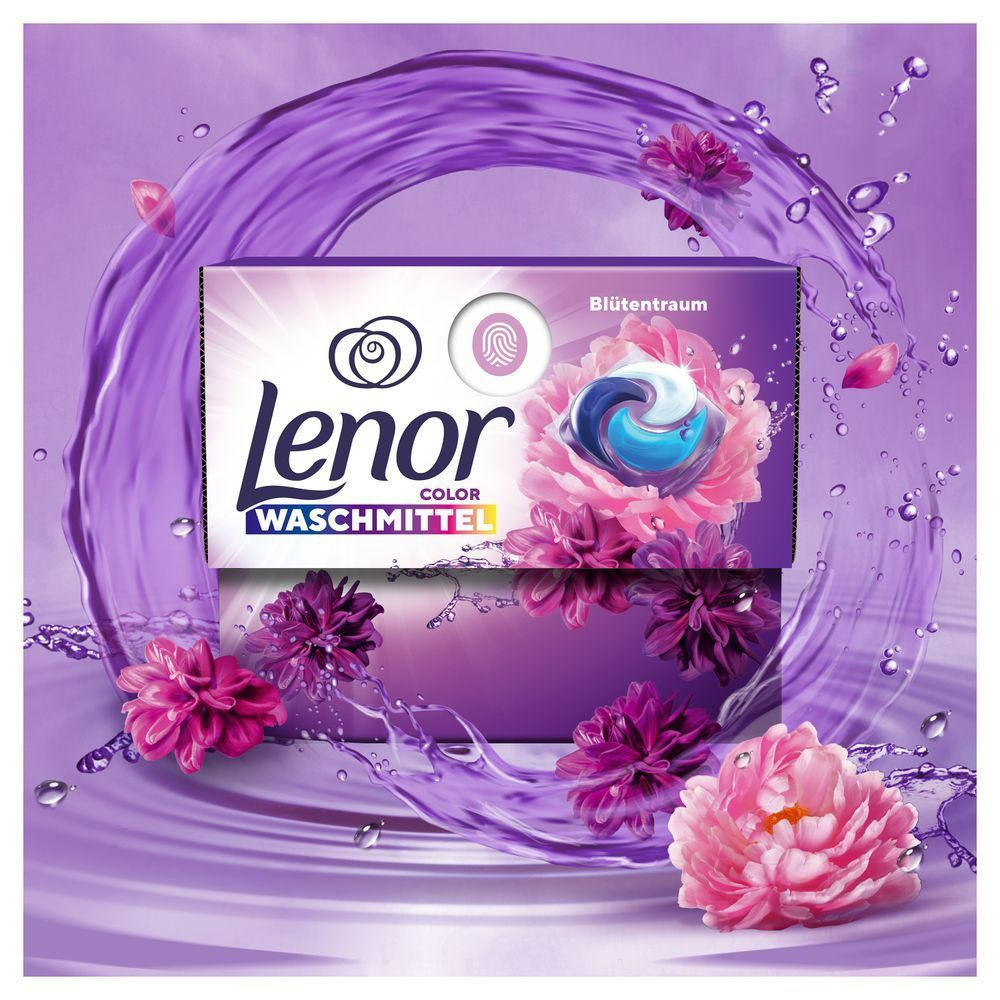 Bild: Lenor Waschmittel PODS Color Amethyst Blütentraum 