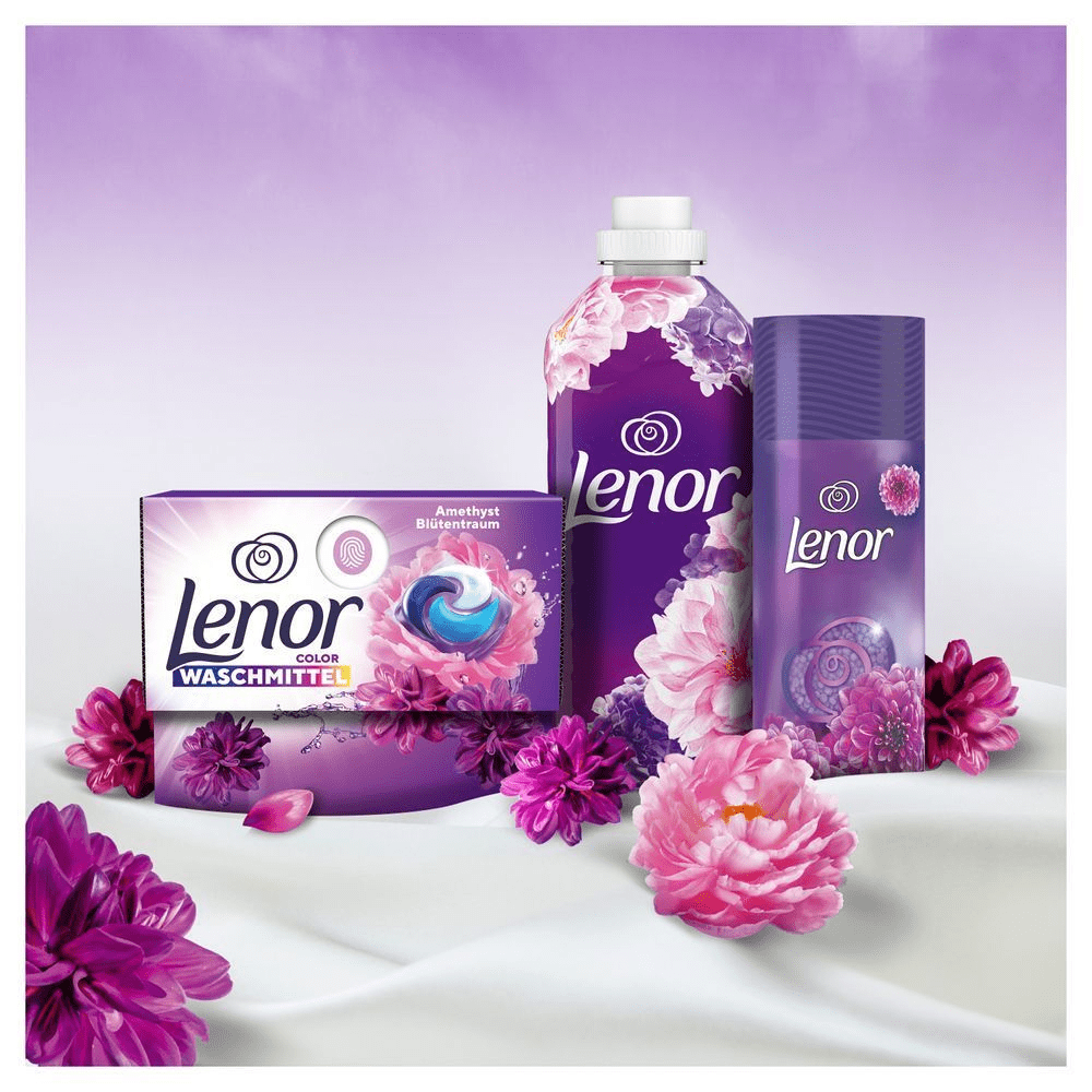 Bild: Lenor Waschmittel PODS Color Amethyst Blütentraum 