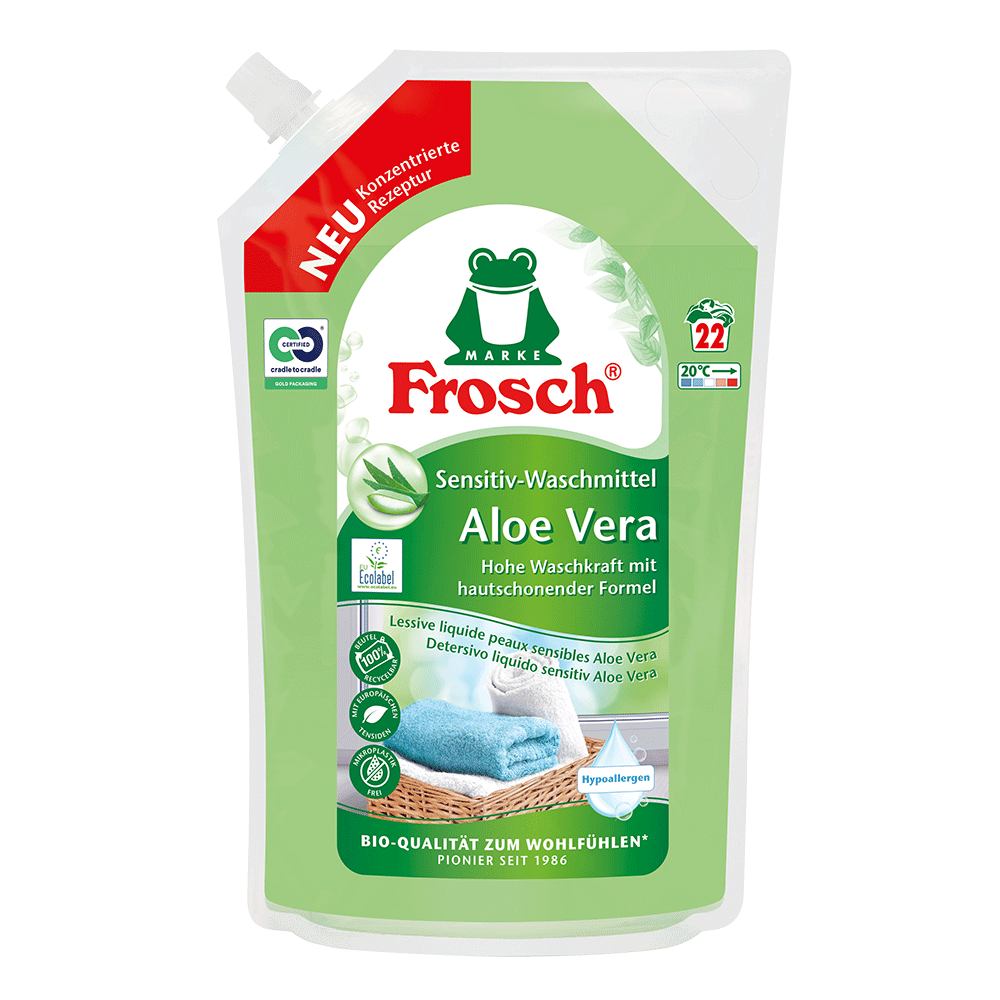 Bild: Frosch Sensitiv-Waschmittel Aloe Vera 