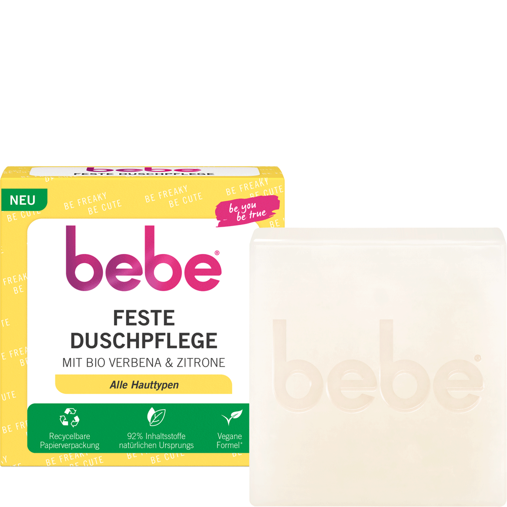 Bild: bebe Feste Duschpflege Belebend mit Verbena & Zitrone 