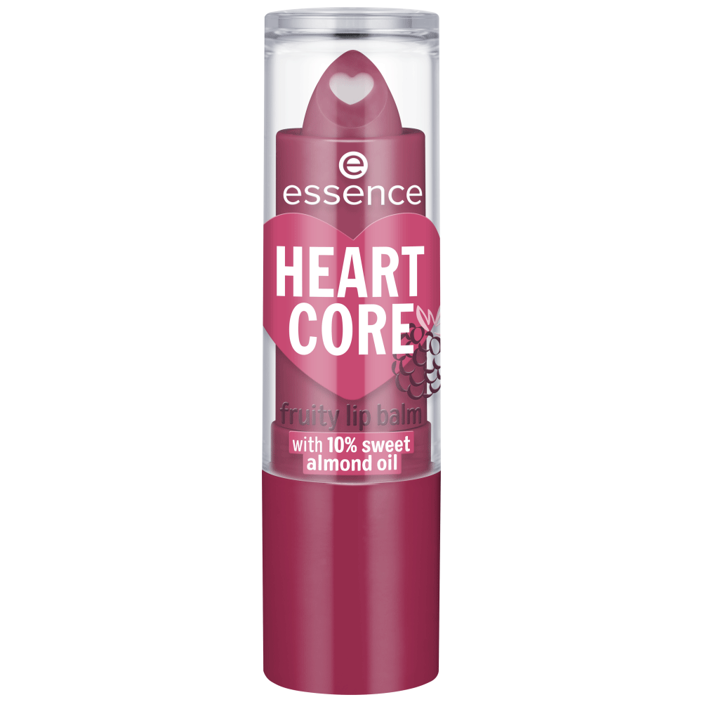 Bild: essence Heart Core Fruity Lip Balm bold blackberry