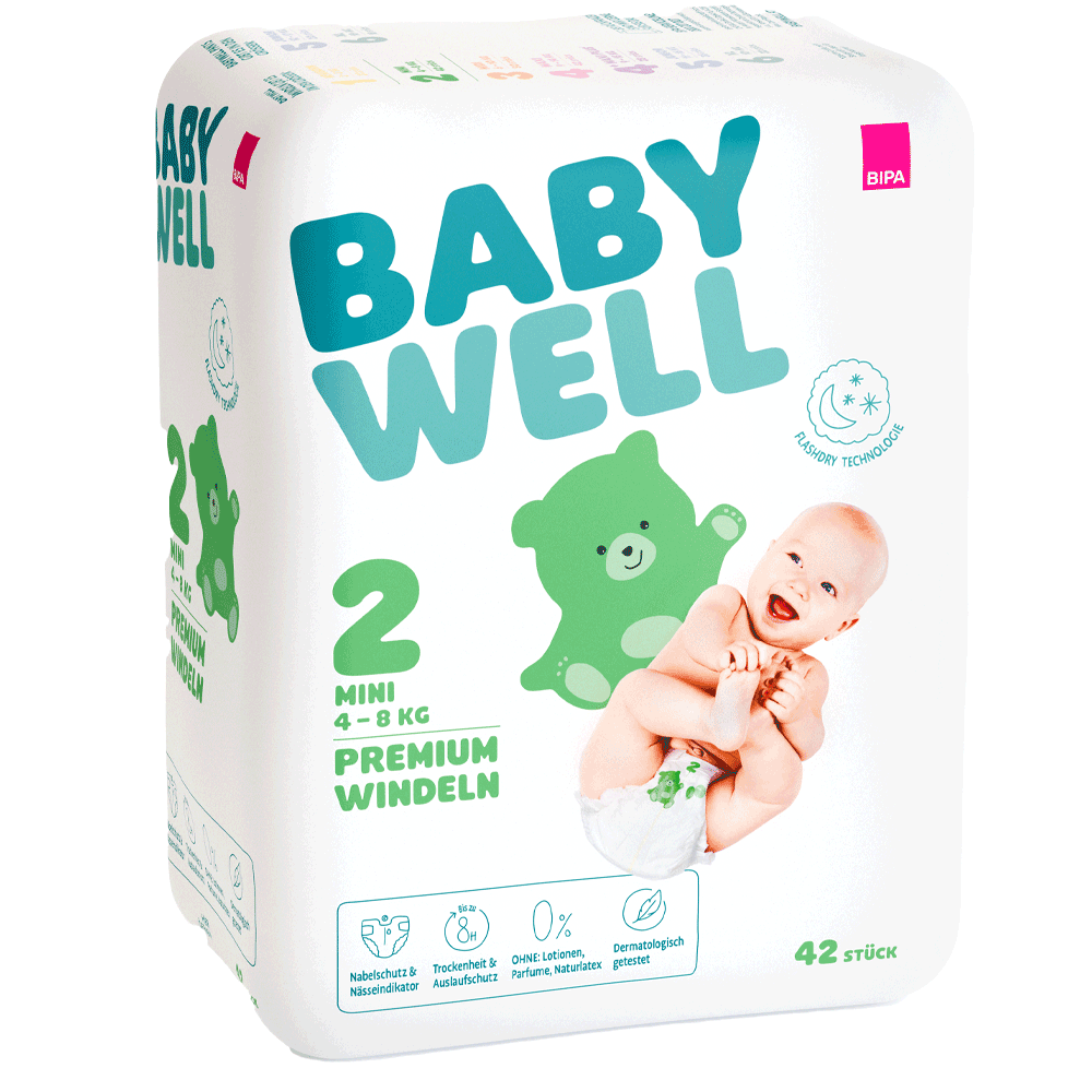 Bild: BABYWELL Premium Windeln Größe 2, 4-8 kg 