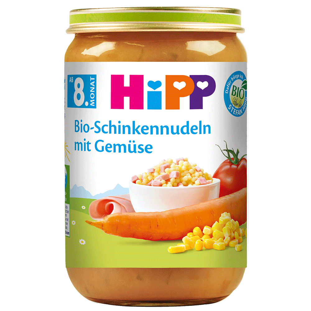 Bild: HiPP Bio Schinkennudeln mit Gemüse 