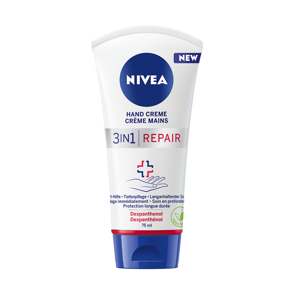 Bild: NIVEA 3in1 Repair Handcreme 