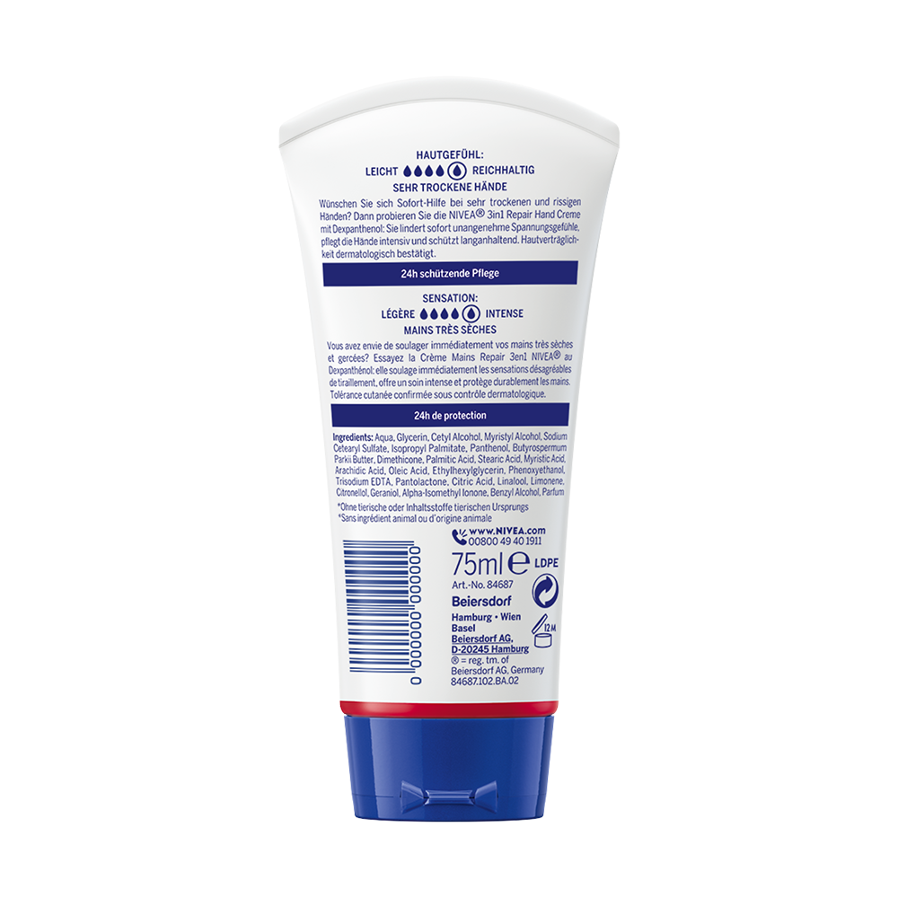 Bild: NIVEA 3in1 Repair Handcreme 