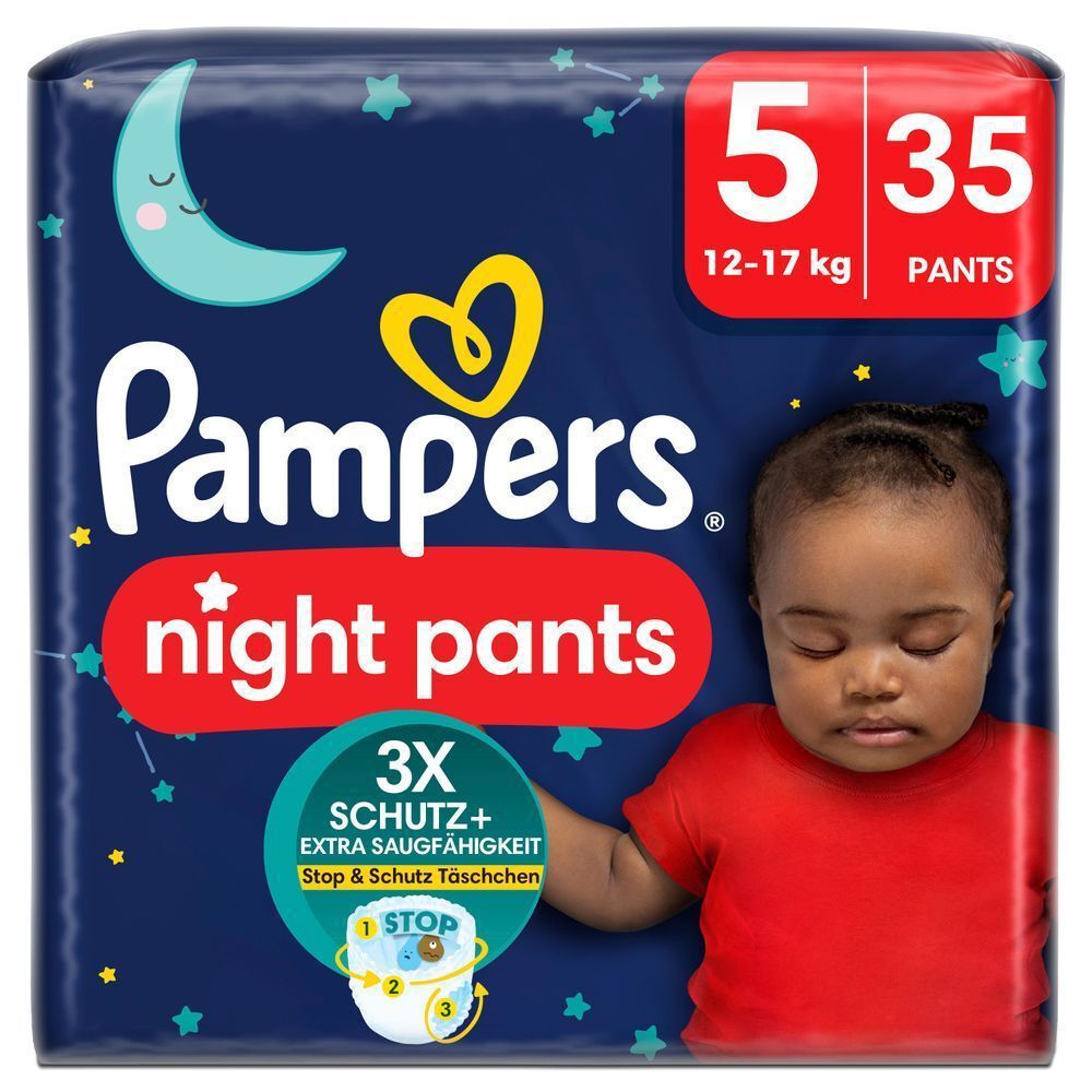 Bild: Pampers Baby-Dry Night Pants Größe 5, 12kg - 17kg 