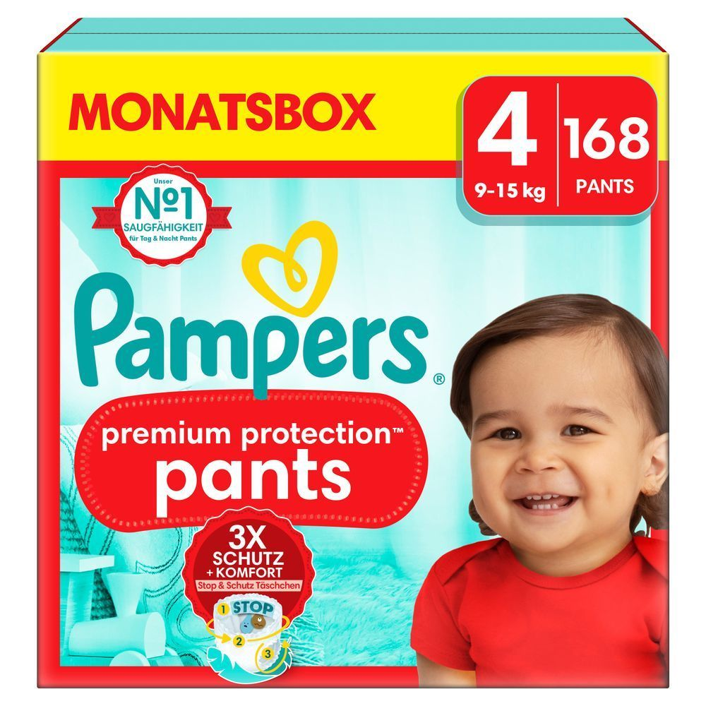 Bild: Pampers Premium Protection Pants Größe 4, 9kg - 15kg 