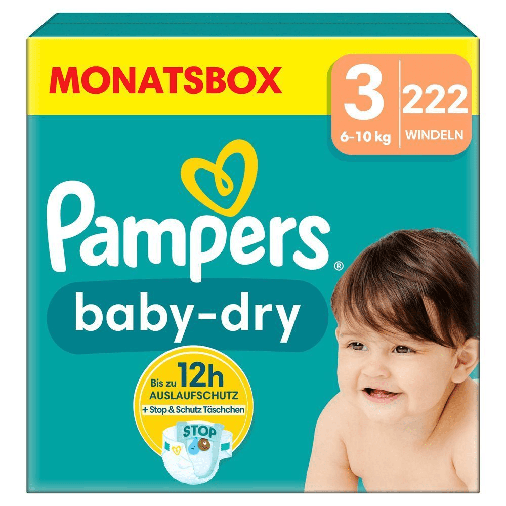 Bild: Pampers Baby-Dry Größe 3, 6kg - 10kg 