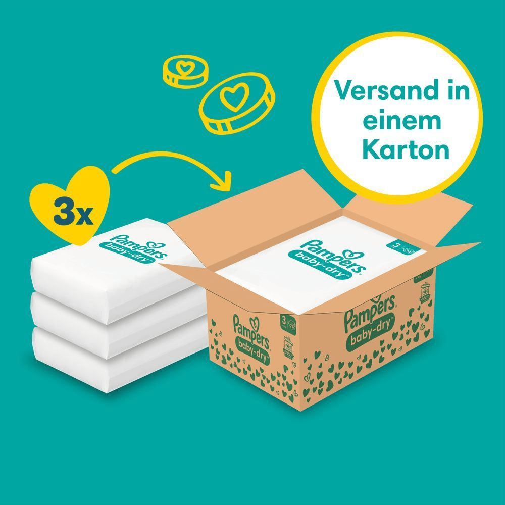 Bild: Pampers Baby-Dry Größe 3, 6kg - 10kg 