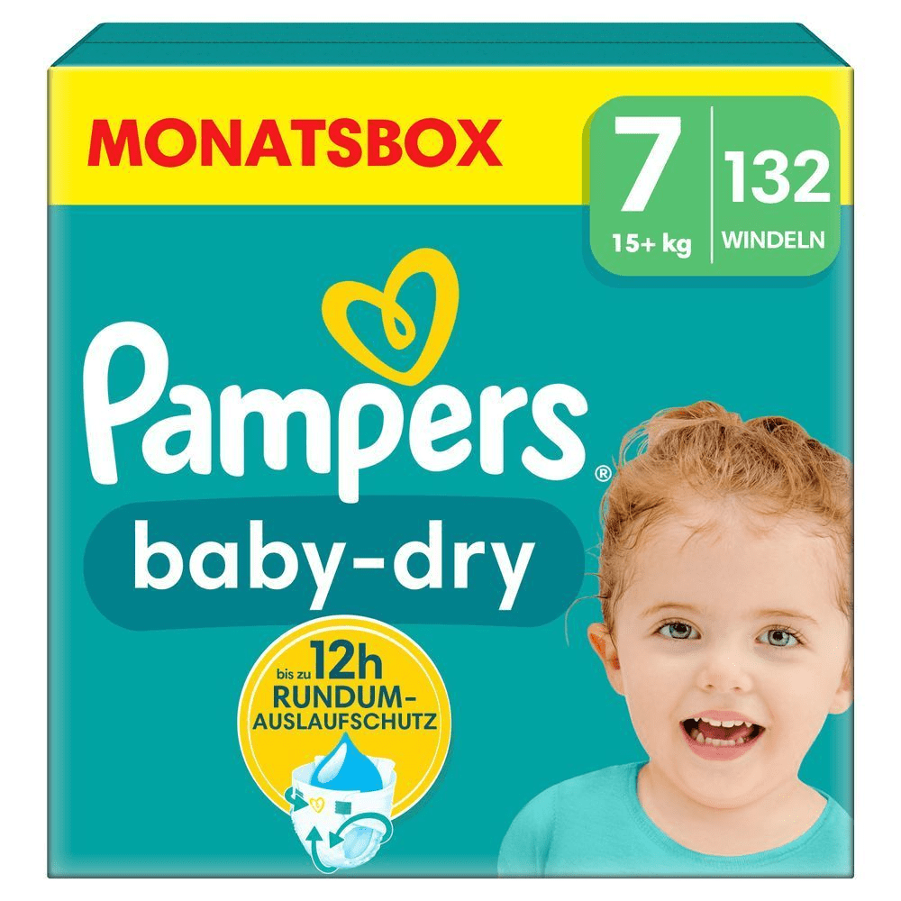 Bild: Pampers Baby-Dry Größe 7, 15kg+ 