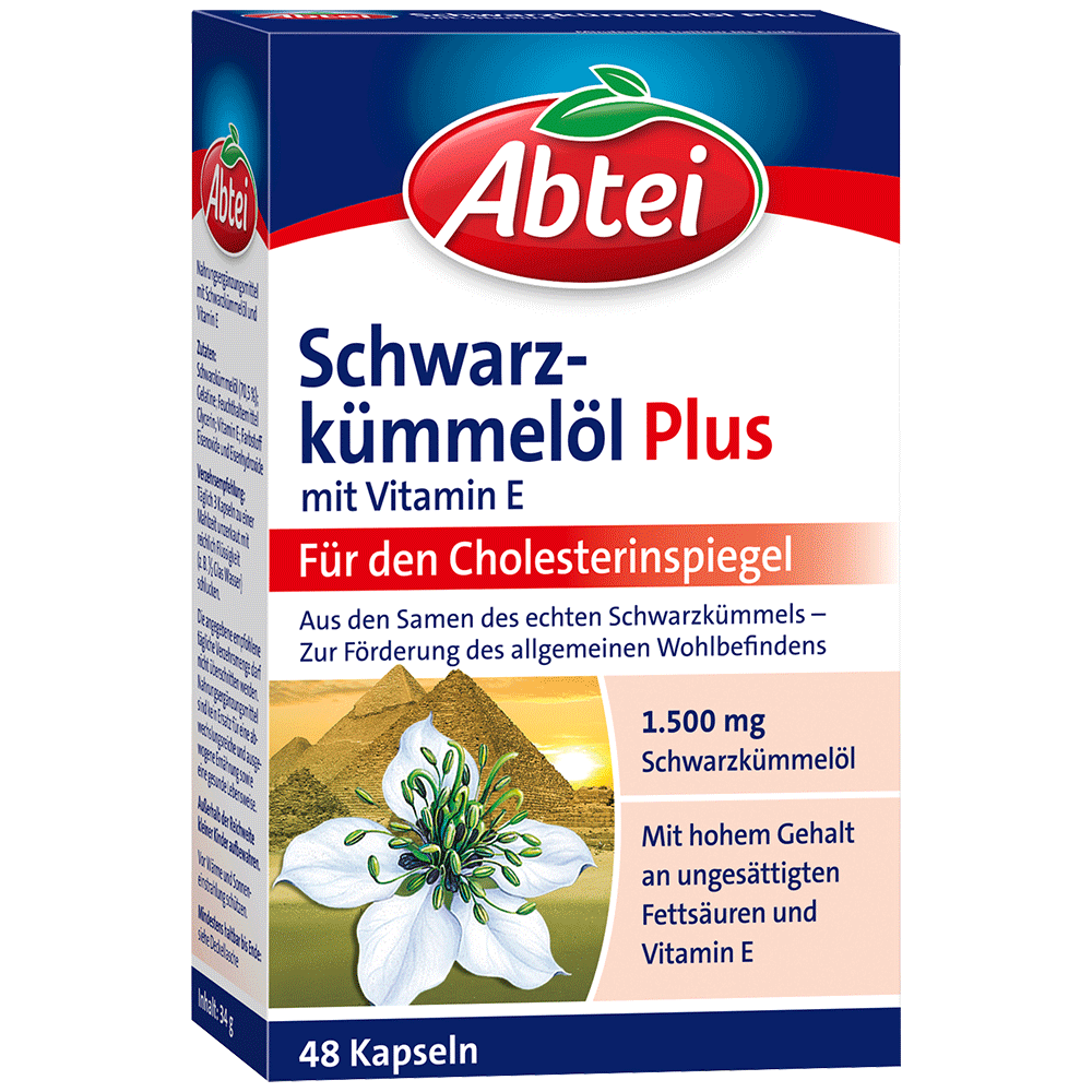 Bild: Abtei Schwarzkümmelöl Kapseln 